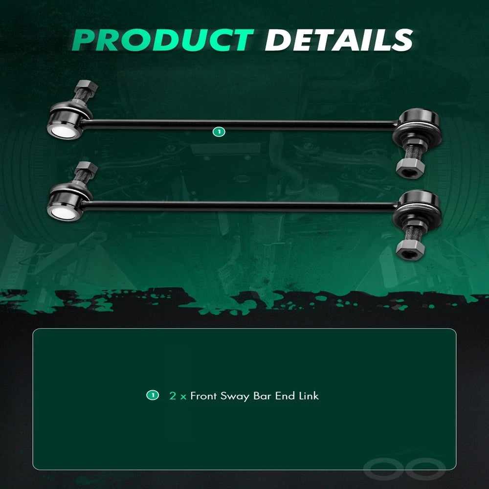 2X Front Stabilizer Bar Link Kit for Toyota Corolla (2003–2015) K80230