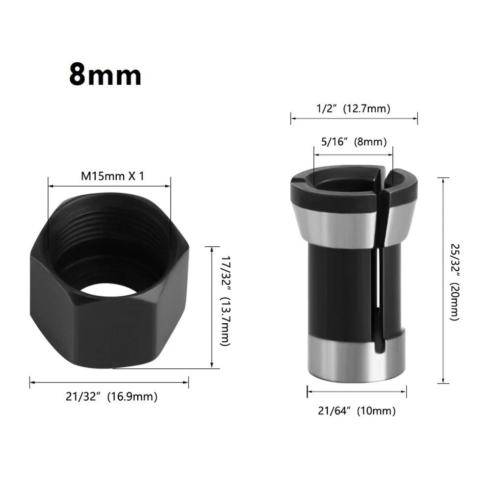 M15 Screw Nut for Electric Router Milling Cutter (6/6.35/8mm)