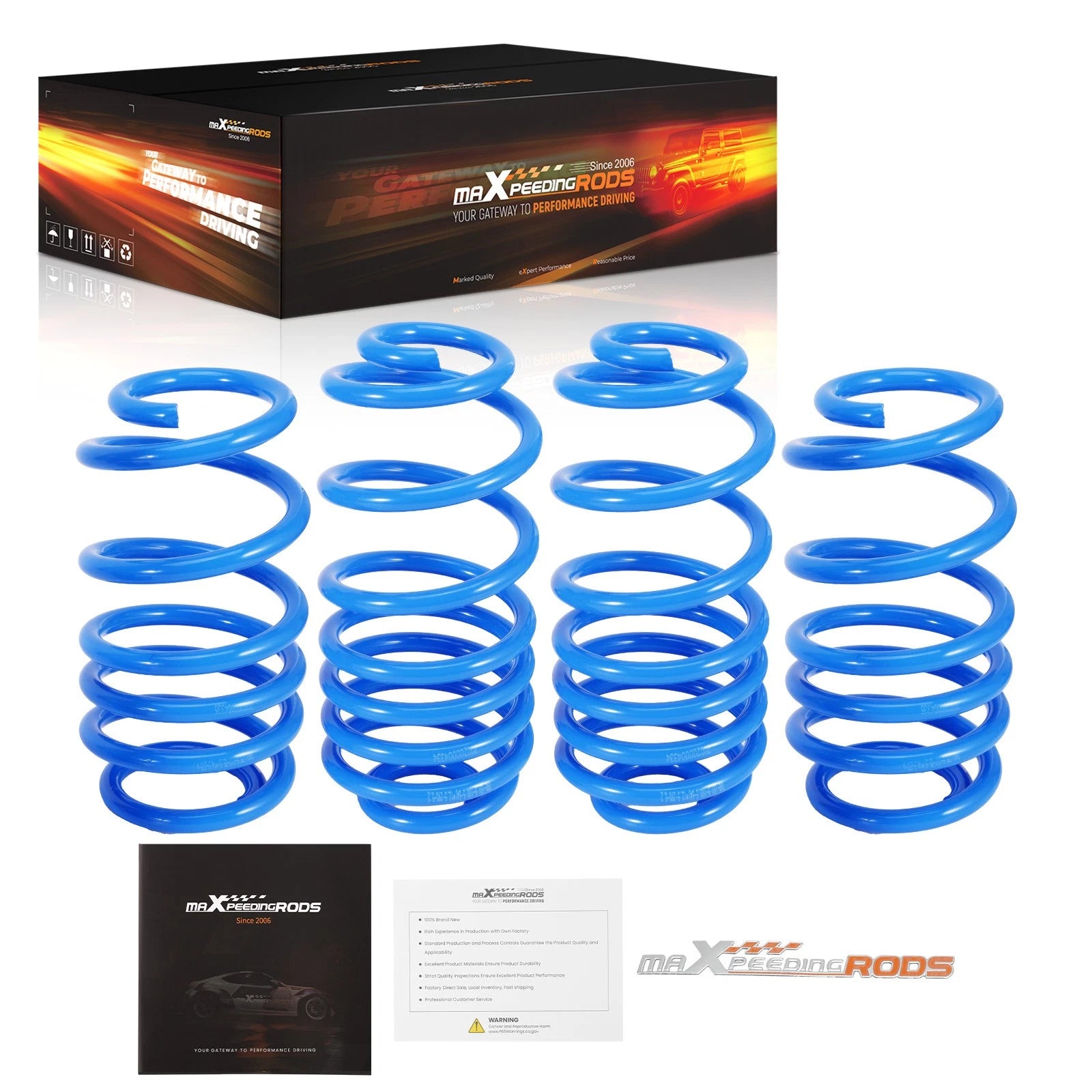 Lowering Springs 1.5"F/1.5"R for Audi B8 A4 Quattro (2009–2016)