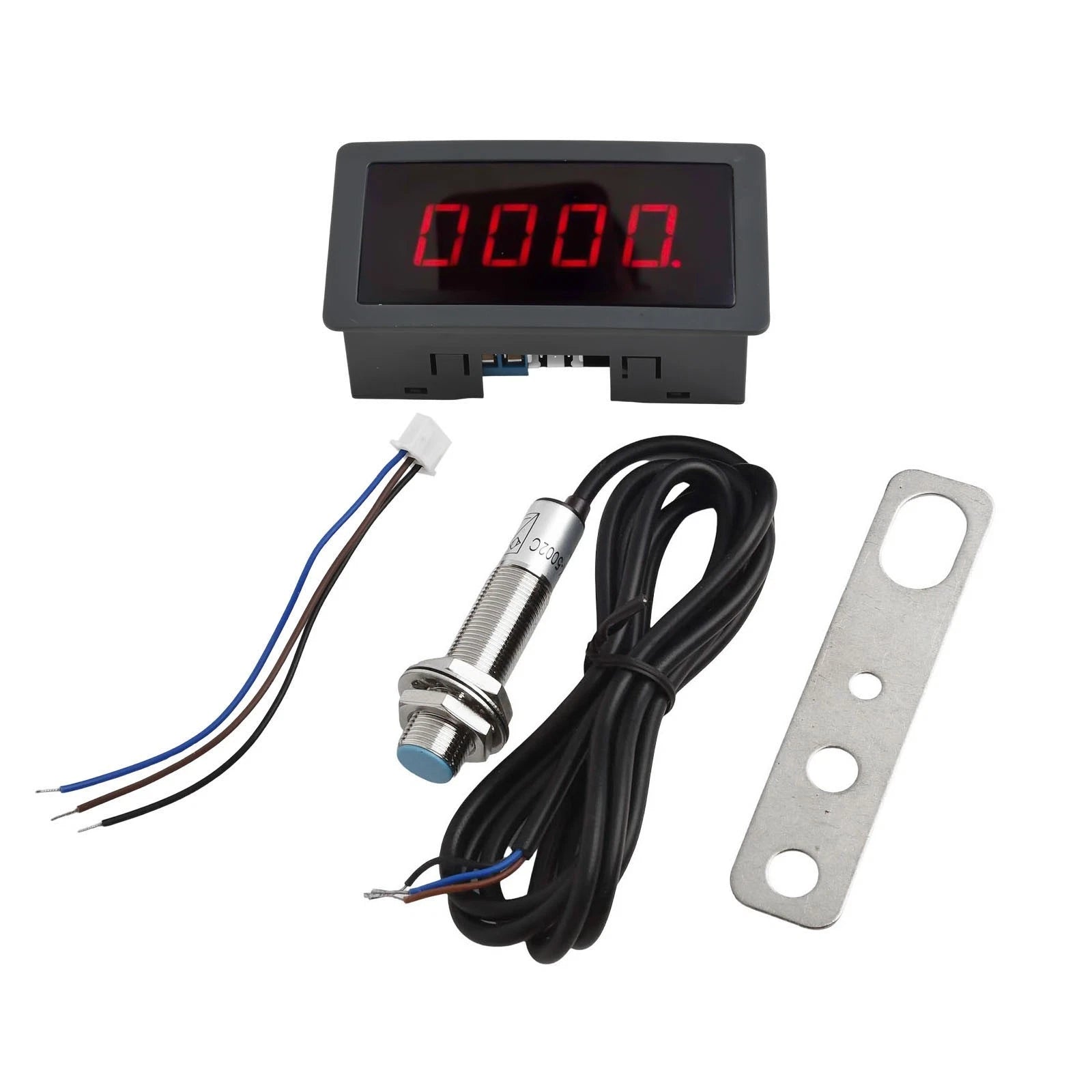 LED Tachometer with Hall Sensor for AC110230V (Accurate RPM Measurements)