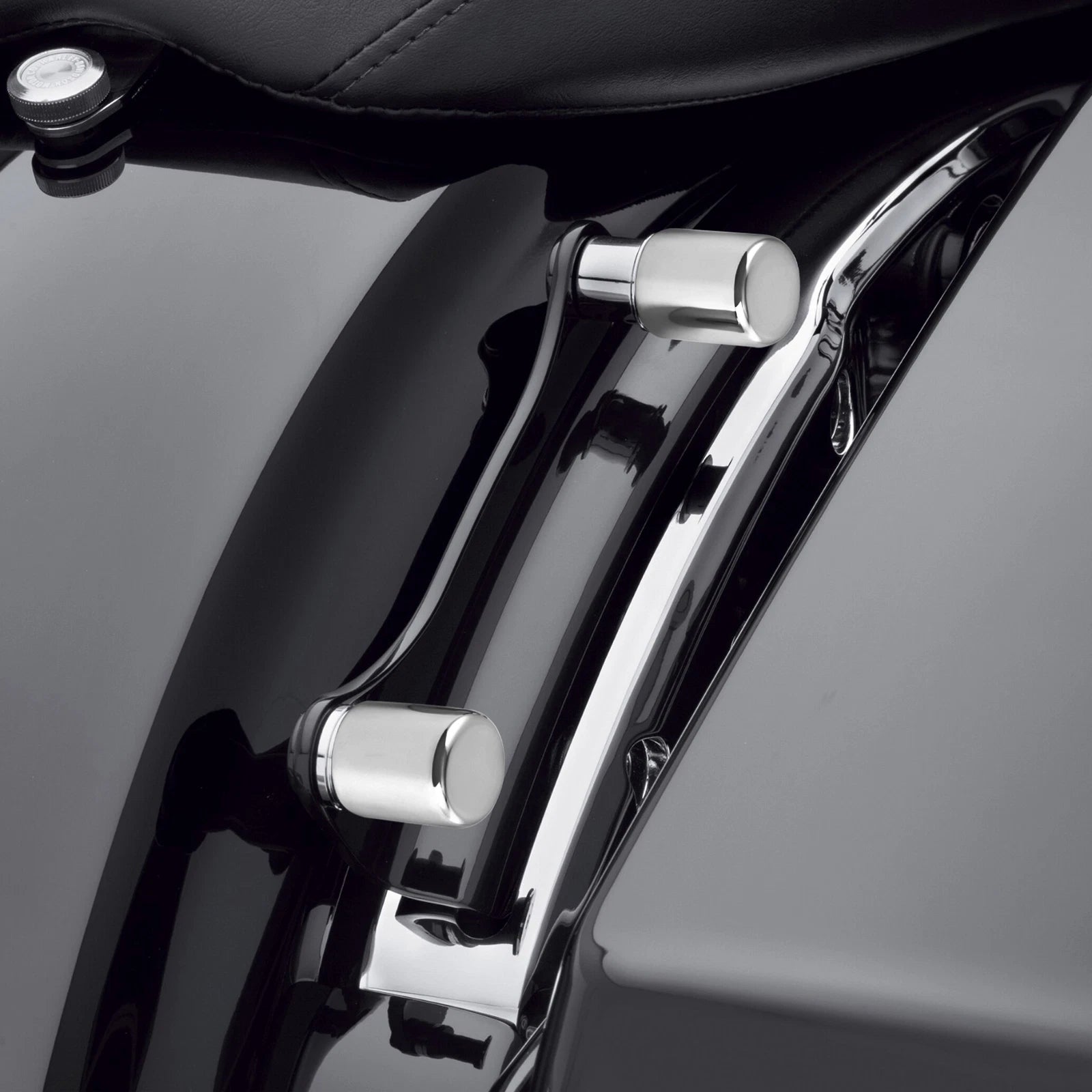 2X Chrome Docking Hardware Point Cover Kit for Harley Softail Dyna Touring