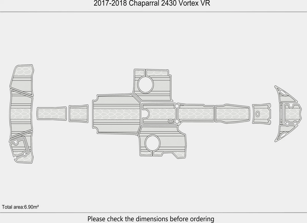 EVA Foam Flooring Mat for Chaparral 2430 Vortex VR (2017)