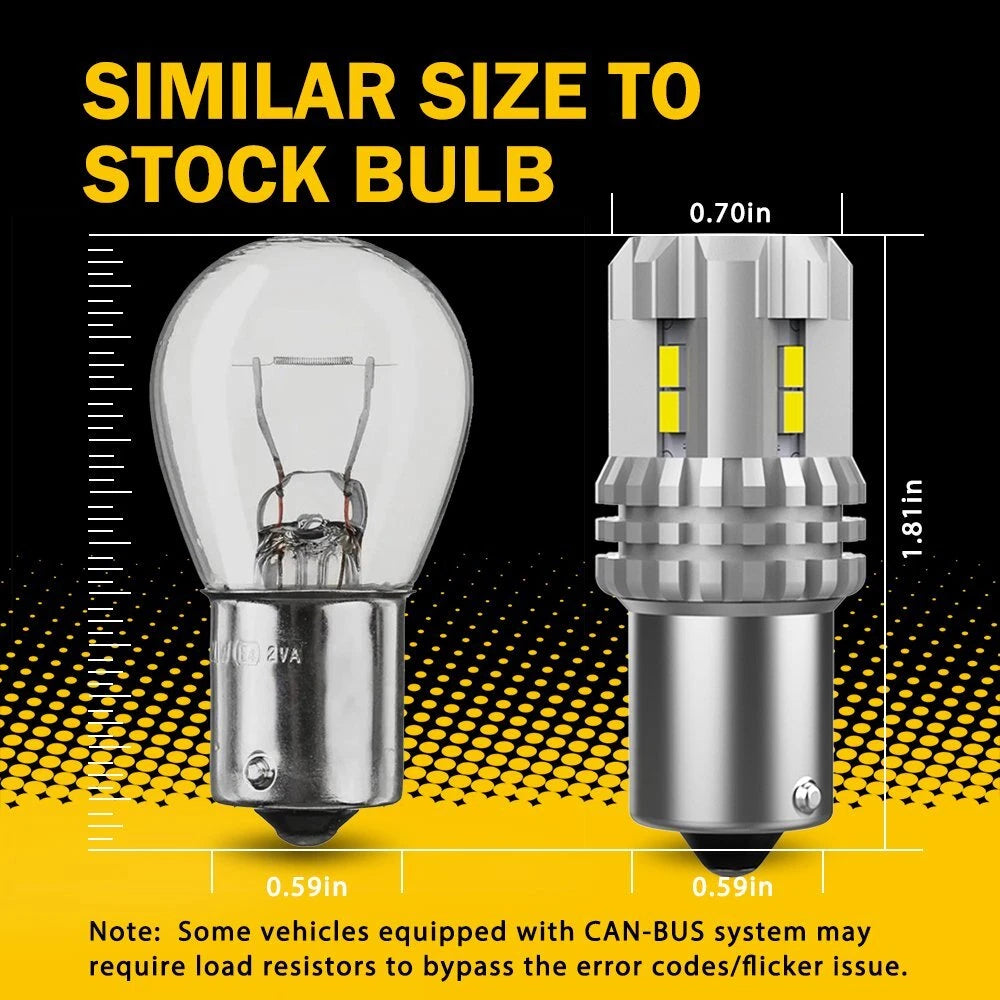 Set of 2 LED Interior Light Bulbs for RV Camper Trailer (6000K)