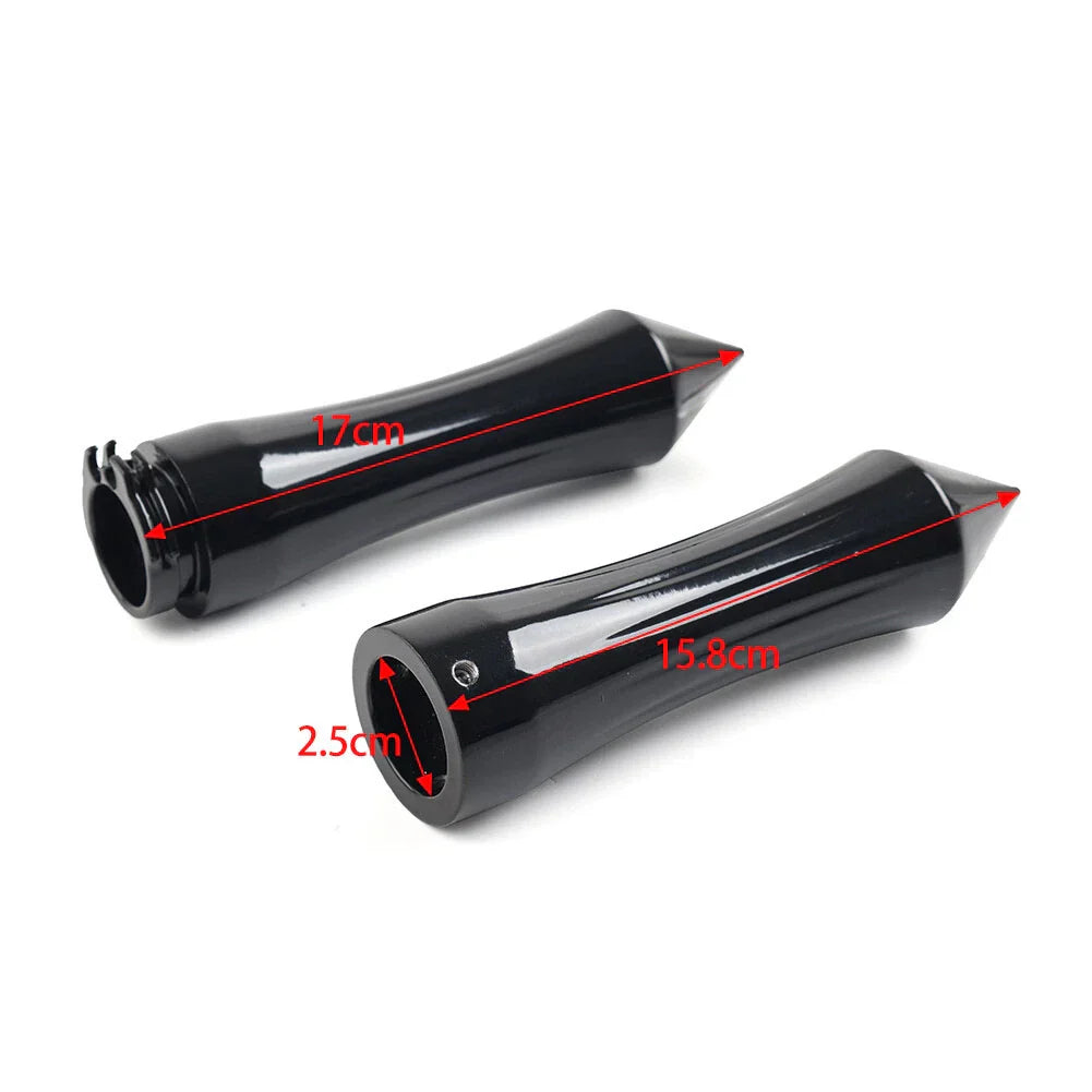 1" Motorcycle Spike Handlebar Grips for Harley & Kawasaki