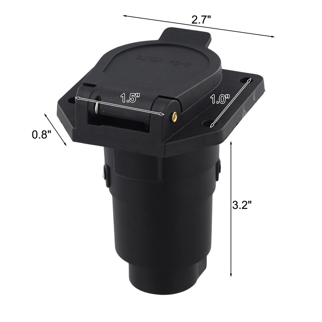 7-Pin RV Connector Trailer Socket for