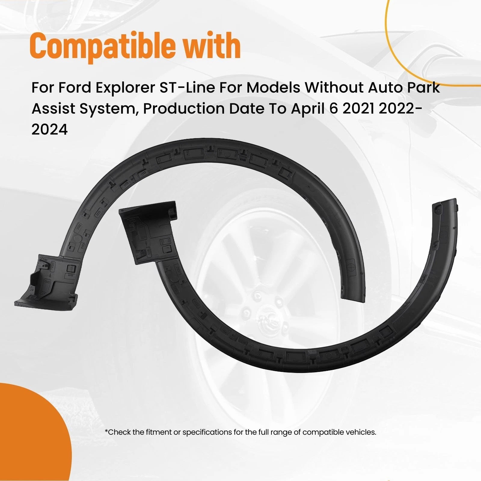 Fender Flare Trim for Ford Explorer King Ranch (2020–2024) LB5Z16038AC LB5Z16038AA