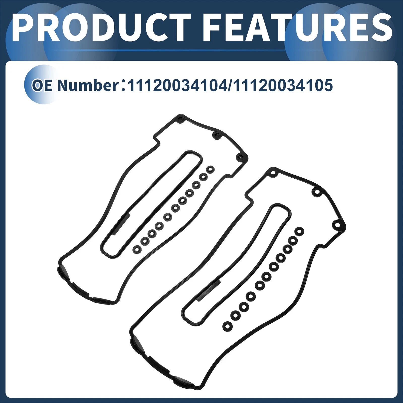 Valve Cover Gasket Set for BMW X5 (2000–2003) 11120034104
