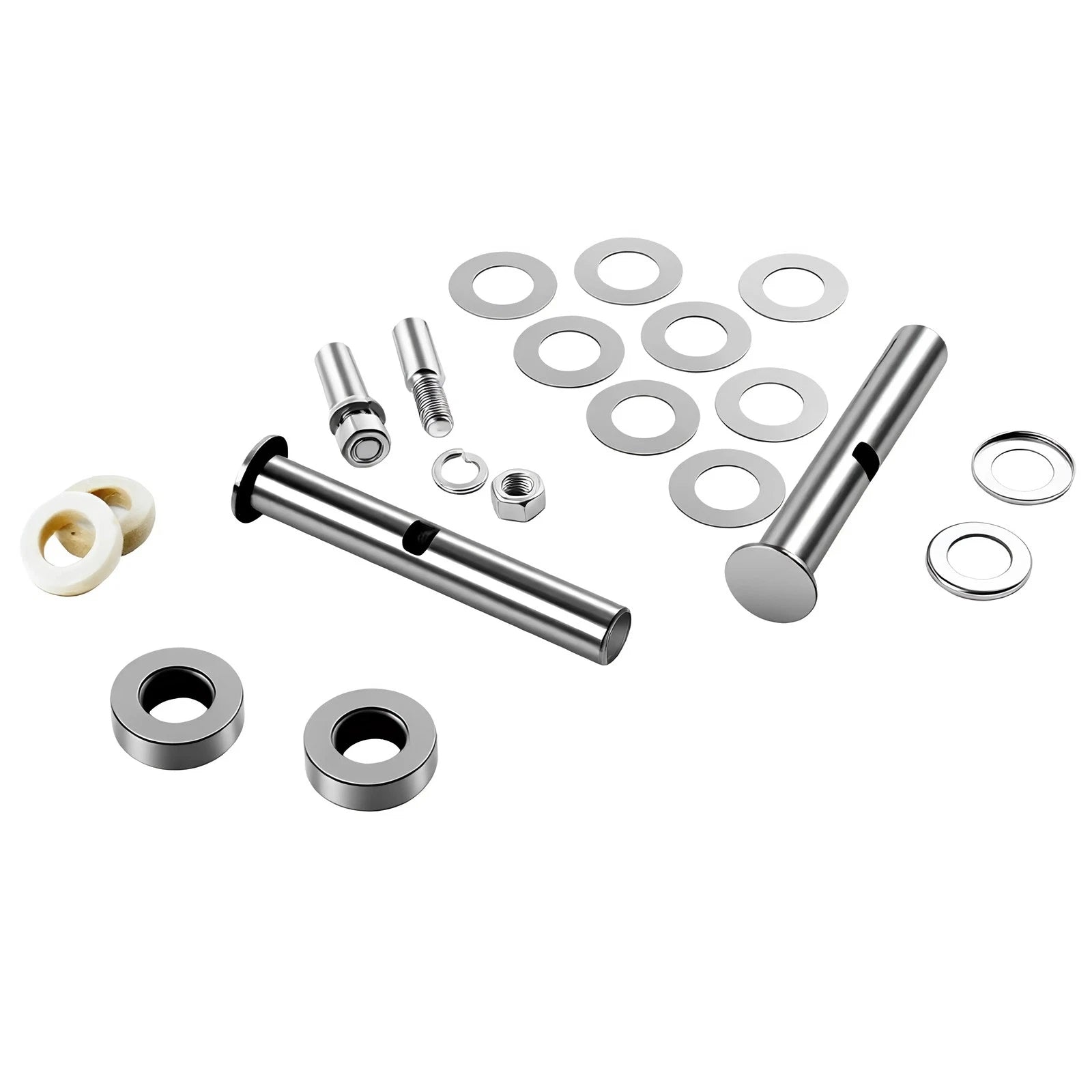 Pair Straight Axle Round Spindle with King Pin Kit for Ford (1928–1948)
