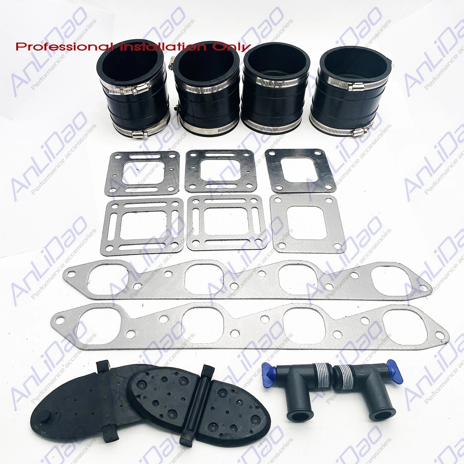 4" Wet Joint Exhaust Bellows Kit for MerCruiser V8 (807166A1, 27-46820, 860231)