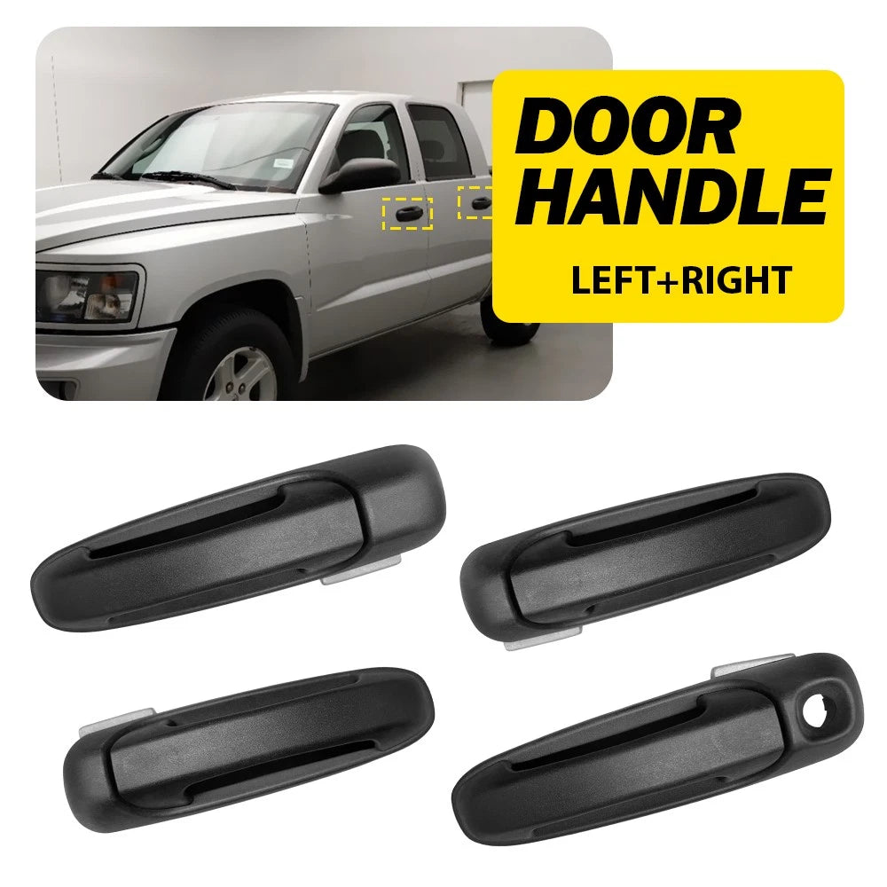 Set of 4 Exterior Door Handles for Dodge Ram 1500 (2002–2008)