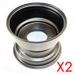2X 10" Black 110mm Hole 4 Stud Rear Wheel Rim for ATV Quad Buggy