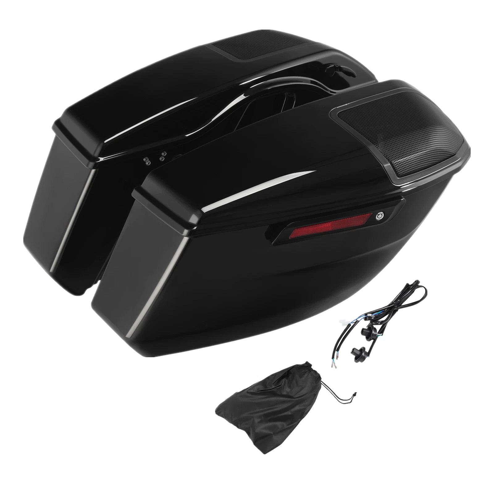 Vivid Black Hard Saddlebags for Harley CVO Street Road Glide ST (2023–2025)
