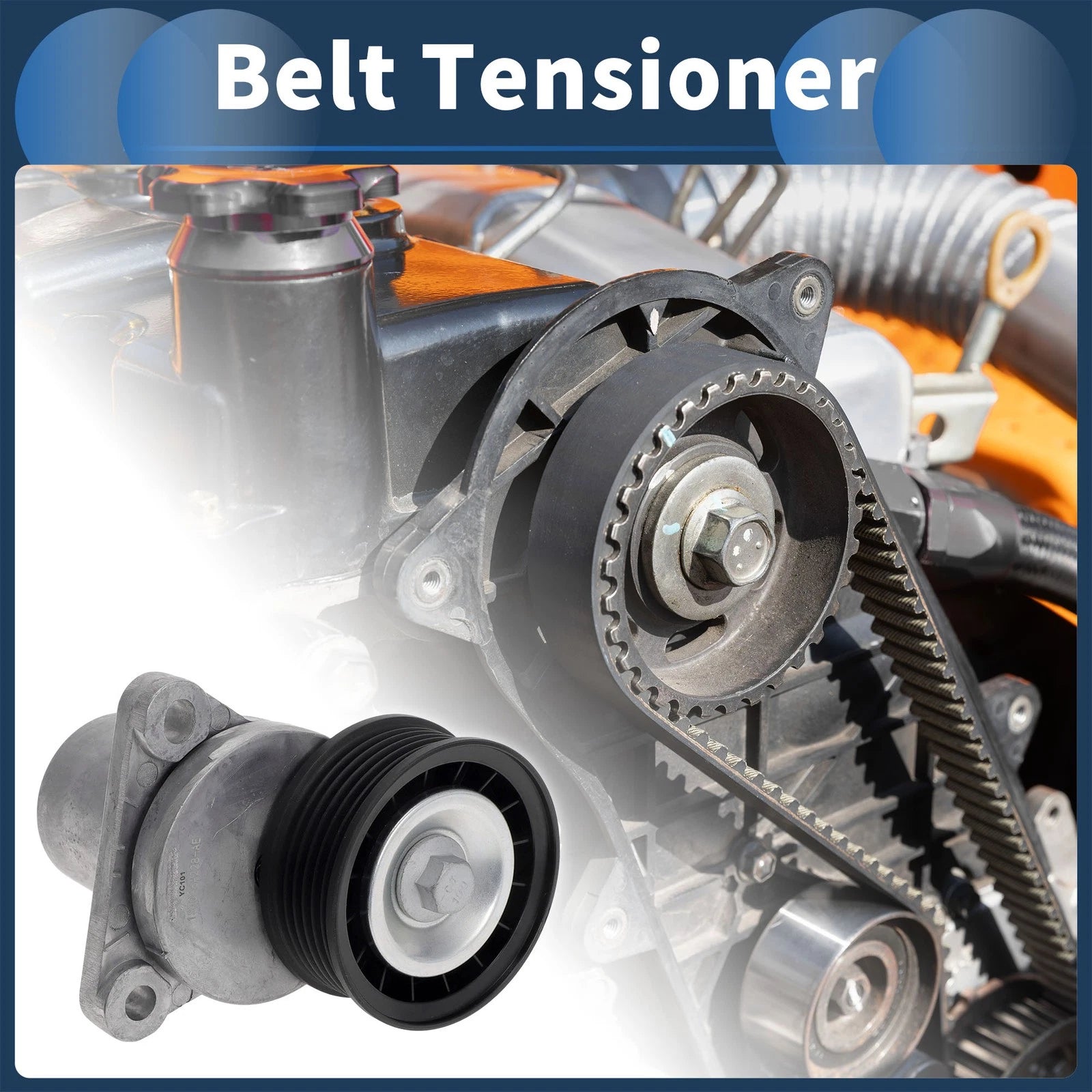 Belt Tensioner for Ford Mondeo (2000–2015) No. 1S7Q6A228AE Metal