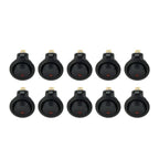 10pcs Dot LED Rocker Toggle Switch for Car Boat (12V)