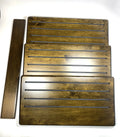 3-Stair Replacement Steps for Cruisers Yachts (19.5'' x 10'' x 1, Treaded Ebony Oak)