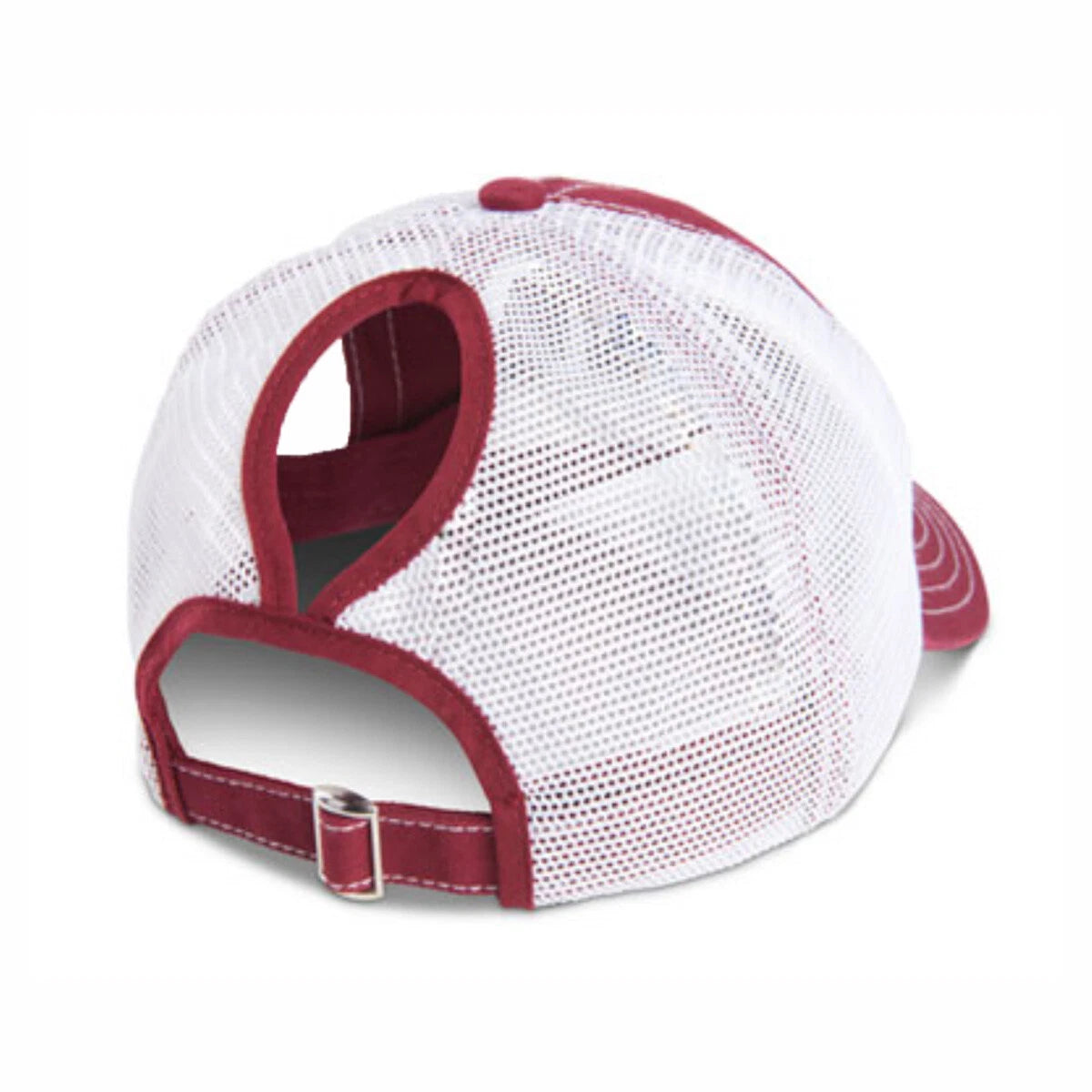 Ponytail Trucker Cap for Peterbilt Motors (Red)