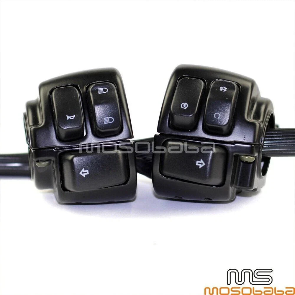 1" Handlebar Control Switch Kit for Harley Softail Dyna Sportster (96-12)