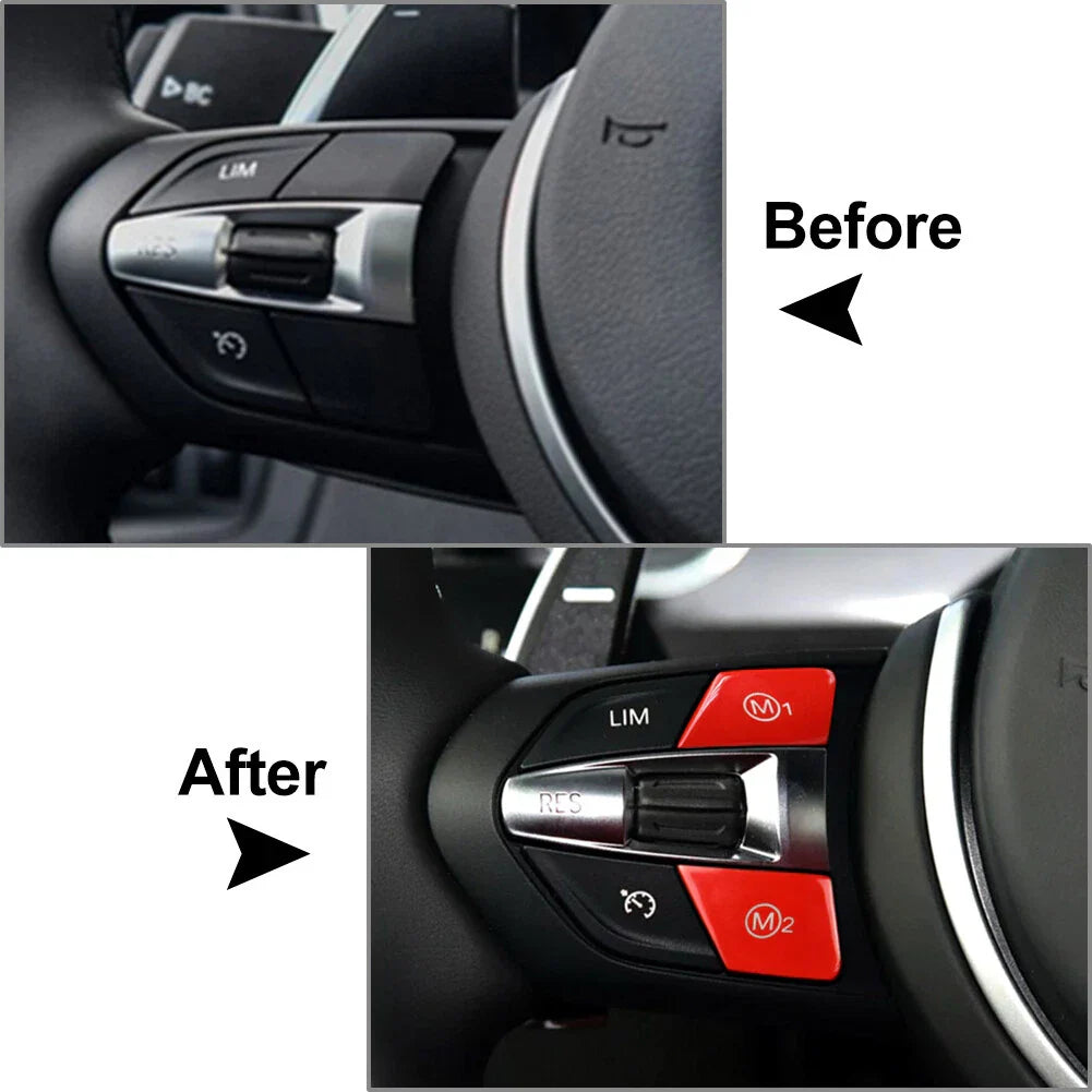 Steering Wheel Mode Switch Button Cover for BMW 1 2 3 4 5 6 Series X5 X6 (2004-2023)