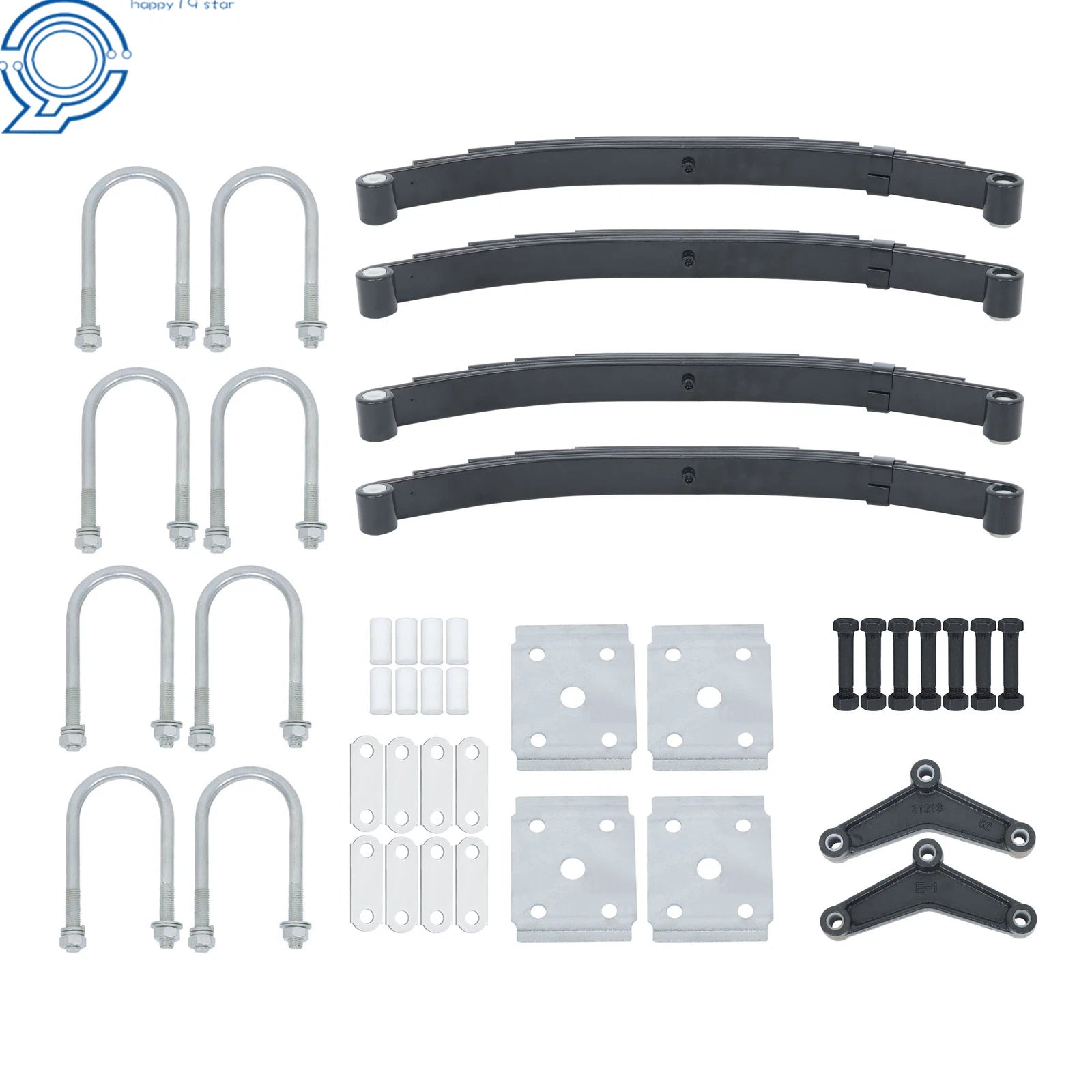 5-Leaf Spring Kit for Tandem Axle (3000lbs/Axle, 6000lbs Total)