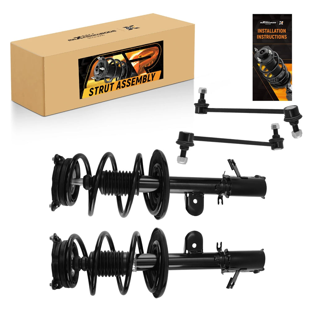 Front Struts w/ Coil Spring Assembly Sway Bar Kit for Nissan Quest (2011–2017)