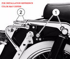 Detachable Two-Up Air Wing Luggage Rack for Harley Touring (1997–2008)