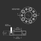 Hubcentric Wheel Spacers for Ford Mustang Explorer Ranger (2015-2024)