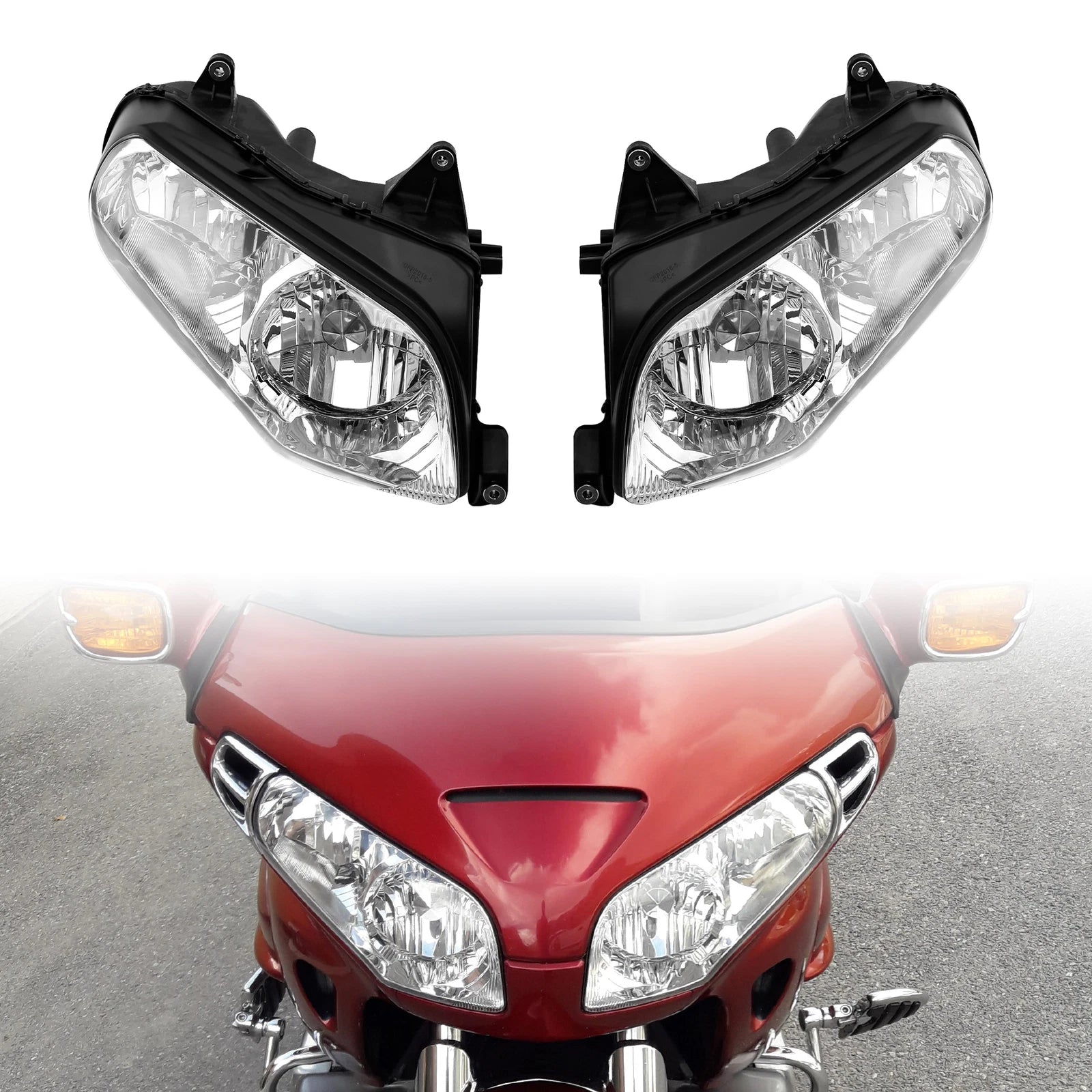 Front Headlight Lamp Assembly for Honda Goldwing GL1800 (2001–2011)