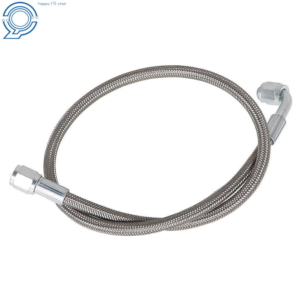 Set of 4 PTFE 90 Degree Hose Ends for Turbo Oil Feed Line