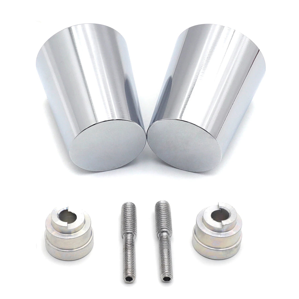 Set of 2 Chrome Handle Bar Ends for Honda CBR (1993–2007)