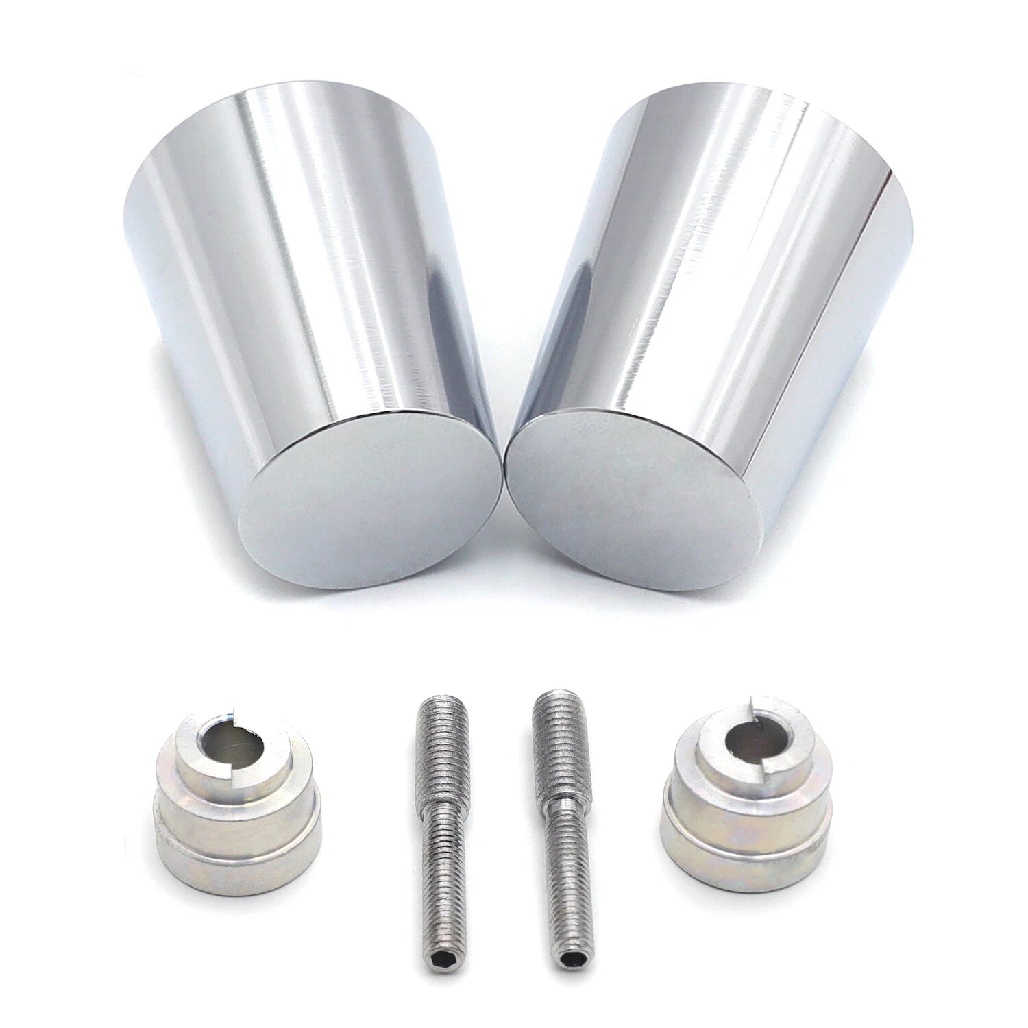 Set of 2 Chrome Handle Bar Ends for Honda CBR (1993–2007)