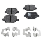 Set of 4 NAO Brake Pads for Fiat 500 (2012–2019)