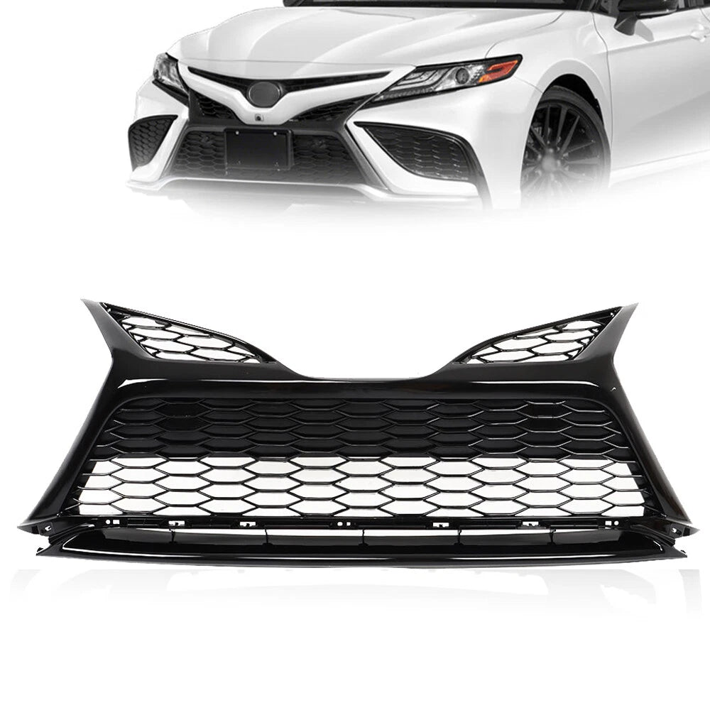 Front Grille Lower for Toyota Camry SE XSE (2021–2022) High-Gloss Black