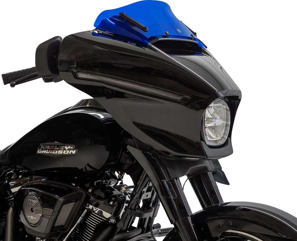 Klock Werks Kolor Flare Windshield 6.5" for FLHX (2014–2023) - Blue KWW-01-0745