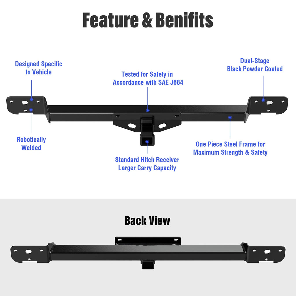 Trailer Towing Hitch for Ram ProMaster 1500 2500 3500 (2014-2026)