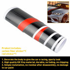 5D Carbon Fiber Decal Wrap for Universal Car Rally Racing Stripes