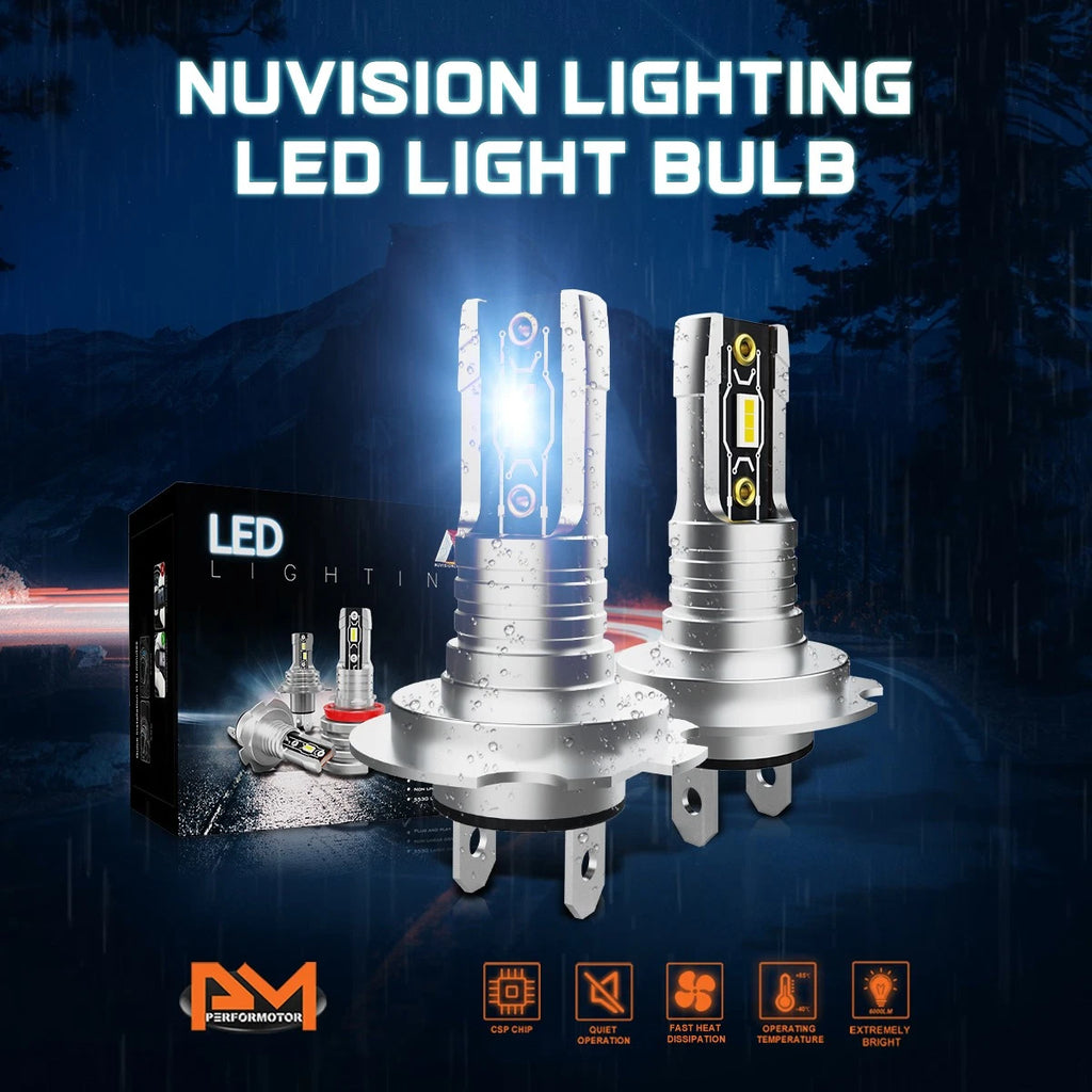 H7 LED Headlight Bulb for NUVISION (2400LM, 6500K)