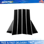 6PCS Glossy Black Door Pillar Covers for Chevrolet Captiva (2009–2012)