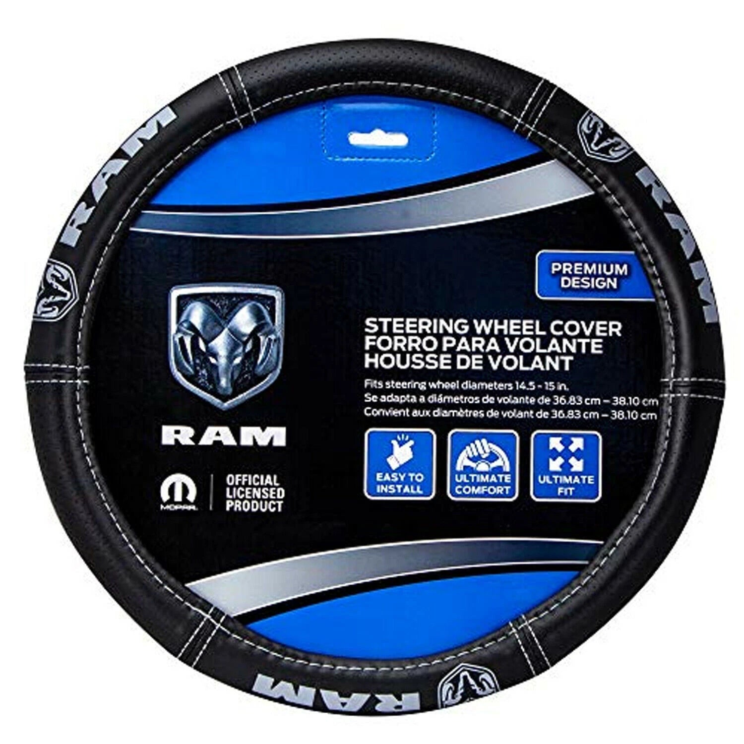 Steering Wheel Cover for Ram Deluxe Series (Universal 14.5"-15.5")
