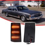 Smoked Amber LED Side Marker Lights for Chevy Impala/Caprice (1981–1985)
