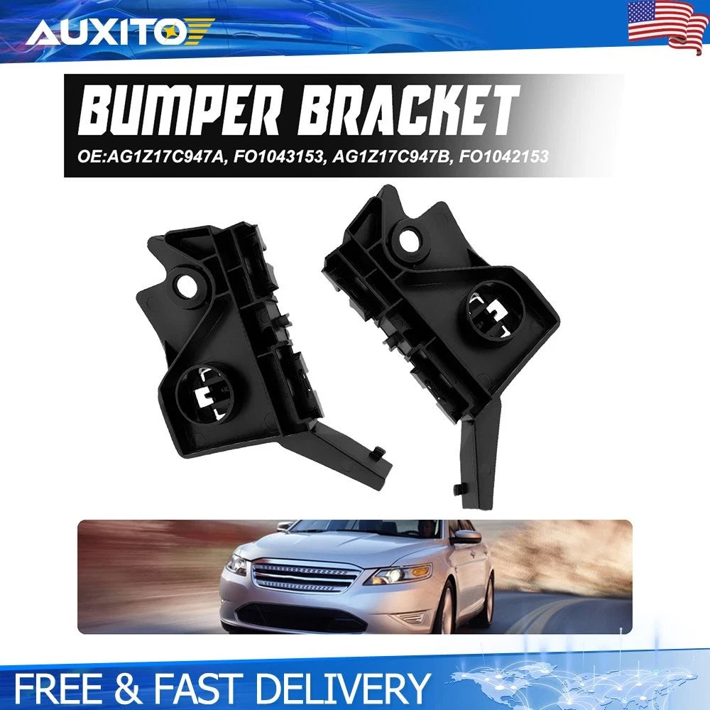 Set of 2 Front Bumper Cover Brackets for Ford Taurus (2010–2019)