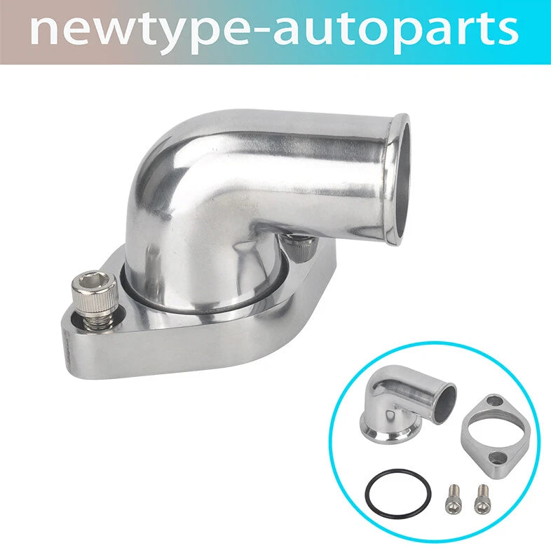 90° Swivel Water Neck Thermostat Housing for Chevy SBC BBC (265–350)