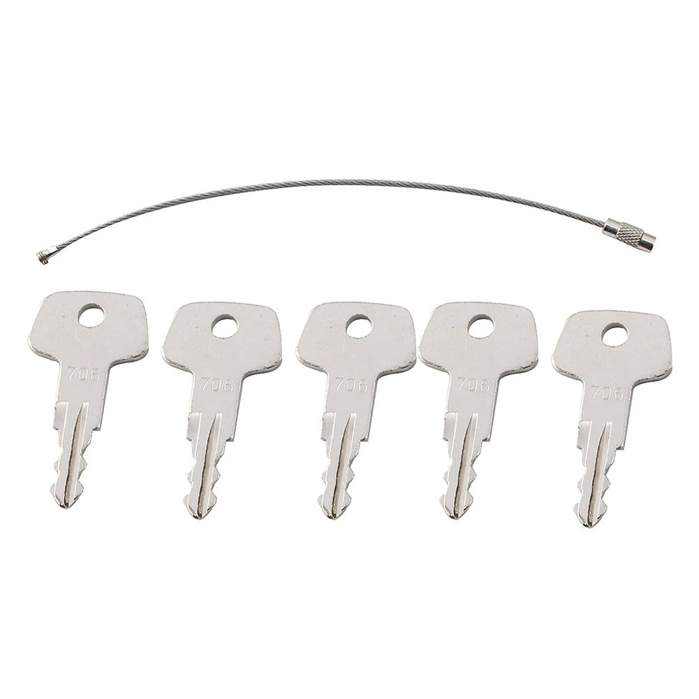 5PCS Fuel Cap 706 Key for Liebherr Heavy Equipment Model J2