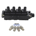 Ignition Coil & 4 Platinum Spark Plugs Kit for BMW E36 318ti (1996–1999)