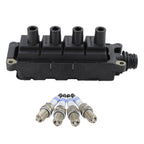 Ignition Coil & 4 Platinum Spark Plugs Kit for BMW E36 318ti (1996–1999)