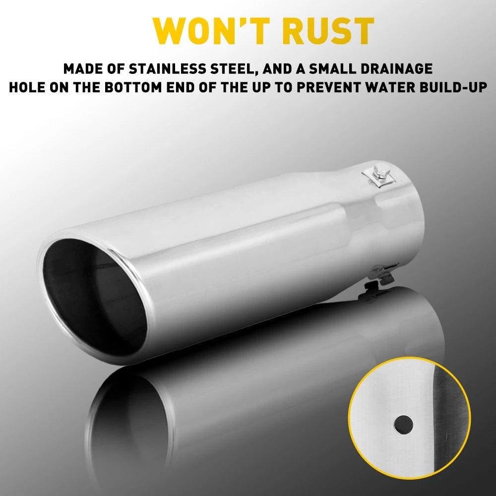 8.5" Clamp-on Exhaust Tip for Car (Universal Fit)