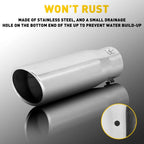 8.5" Clamp-on Exhaust Tip for Car (Universal Fit)