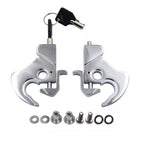 Chrome Sissy Bar Luggage Rack Detachable Locking Latch Nut Kit for Harley Touring