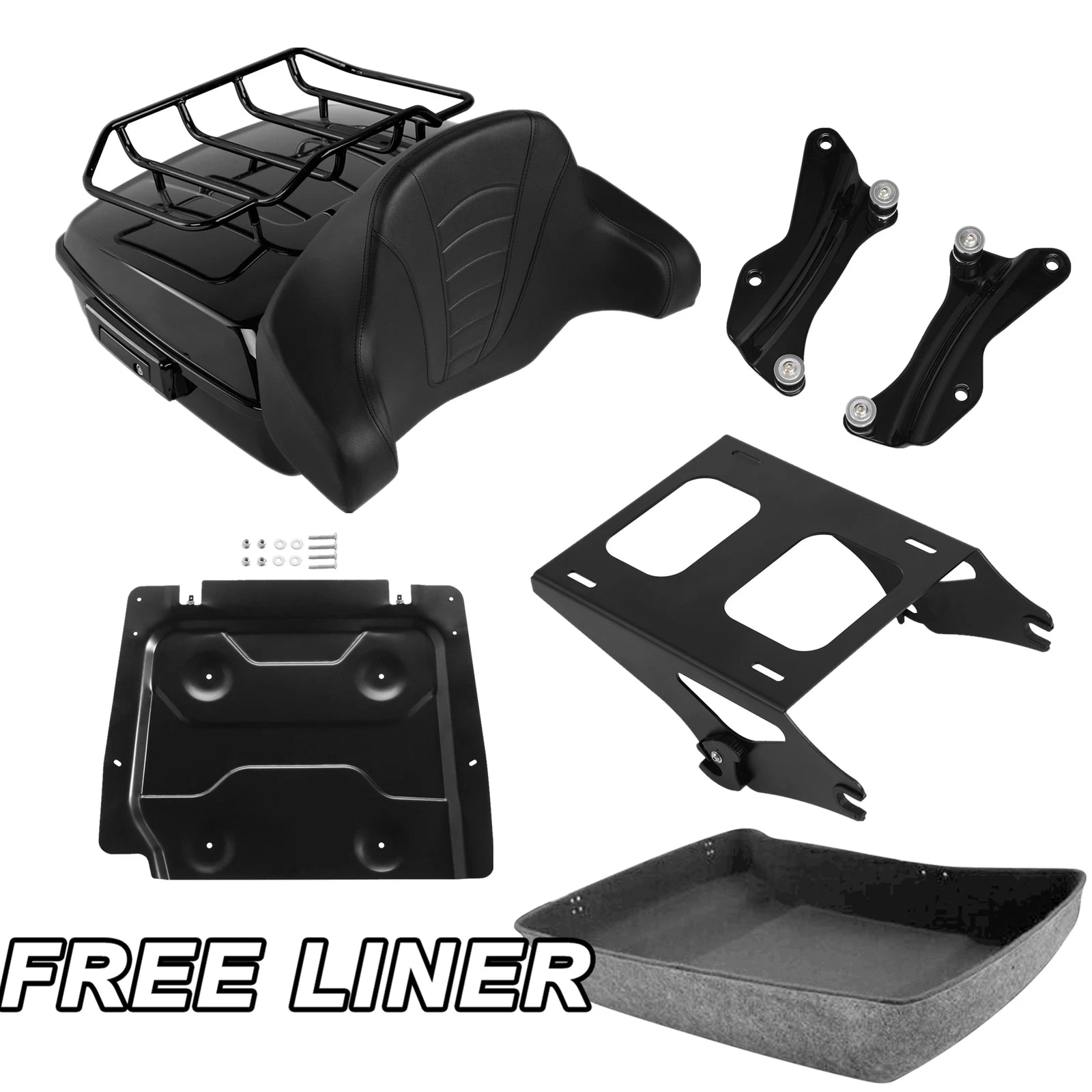 Chopped Trunk Pad Rack for Harley Touring Models (2014–2025)