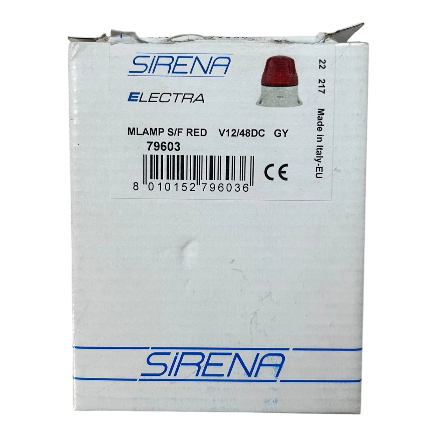Sirena 79603 Electra Red Steady Flashing Micro Lamp S/F (12V/48DC)