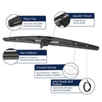 14" Rear Windshield Wiper Blade for Honda Pilot (2009–2015) 786527181377
